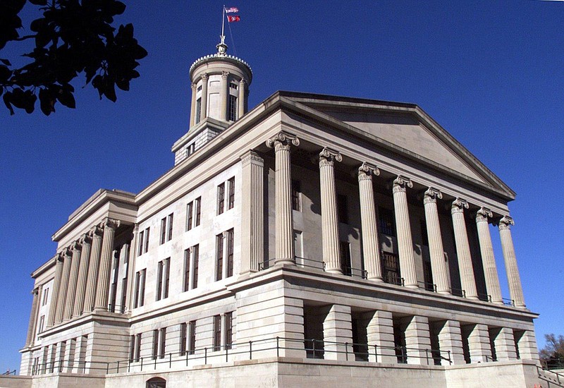 The Tennessee State Capitol is shown in Nashville.