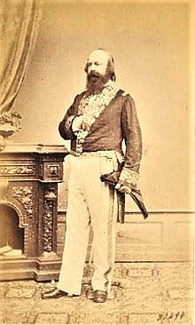 U.S. Minister Resident to the Ottoman Empire James Williams is photographed in Schloss Miramar, a castle near Trieste, Italy.