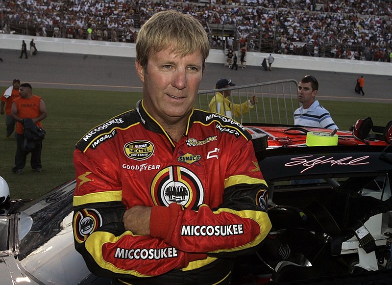 NASCAR Cup Series driver Sterling Marlin is shown prior to the start of the Coke Zero 400 at Daytona International Speedway in Daytona Beach, Fla., on July 5, 2008.