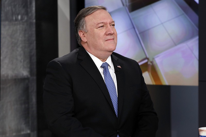 U.S. Secretary of State Mike Pompeo was to receive an award in honor of the Trump administration's work in releasing Americans held hostage abroad, but the awared was rescinded at the last minute. (AP Photo/Richard Drew)
