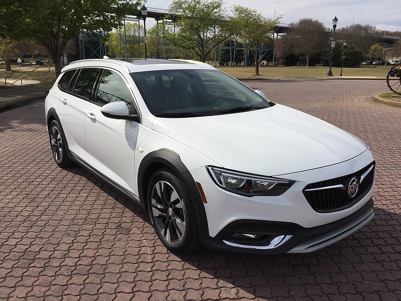 The 2019 Buick Regal TourX is a low-slung wagon that competes with the Subaru Outback.


