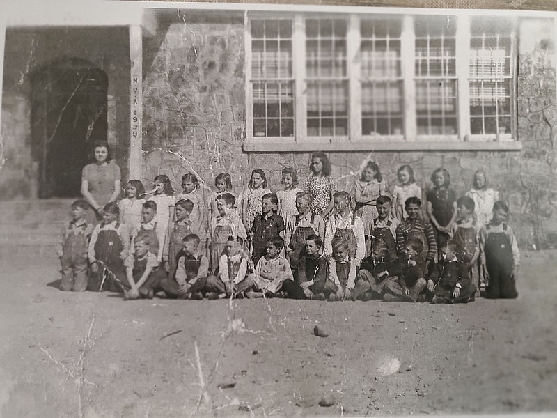 
These photos of young students in front of the historic Liberty School built in 1939 in Sequatchie County, Tenn., were taken some time between 1945 and 1947 in the Cartwright community. Cartwright resident Michael Hudson plans to restore the 80-year-old building as four, two-story apartments with plans later for adding a community center on the property.