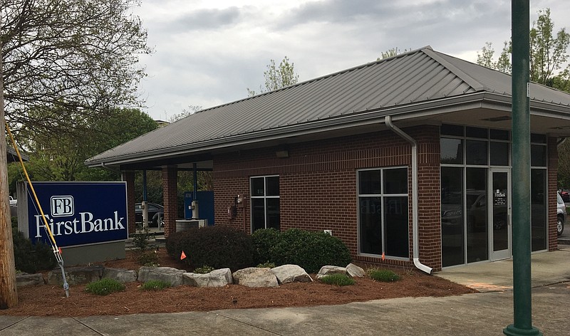 The former Atlantic Capital Bank branch on Cowart Street on the Southside was converted over the weekend to a FirstBank branch. FB Financial Corp., the parent of FirstBank, acquired 14 branches from Atlantic Capital Bank in East Tennessee and Northwest Georgia Bank. / Photo by Dave Flessner
