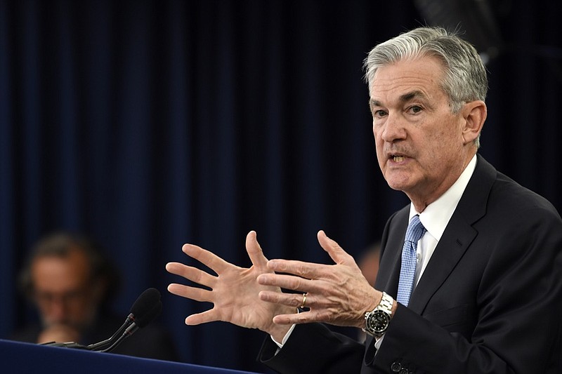 In this March 20, 2019, file photo Federal Reserve Chair Jerome Powell speaks during a news conference in Washington. The Federal Reserve is putting forward two proposals to modify regulations put in place after the 2008 financial crisis that the banking industry complained were too restrictive. (AP Photo/Susan Walsh, File)