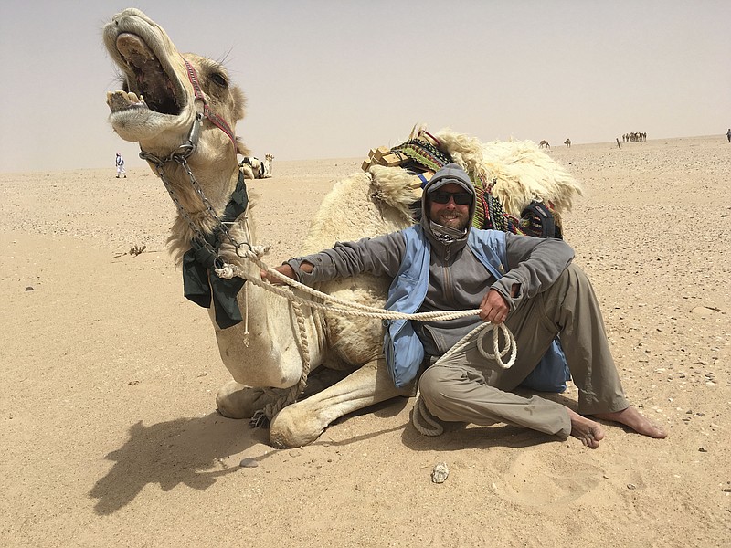 Joe Norman, a 38-year-old wilderness guide from Calhoun, Ga., just returned from a camel trek across a remote area of Saudi Arabian desert. / Contributed photo by Omar Adel Alsughayer via Joe Norman 