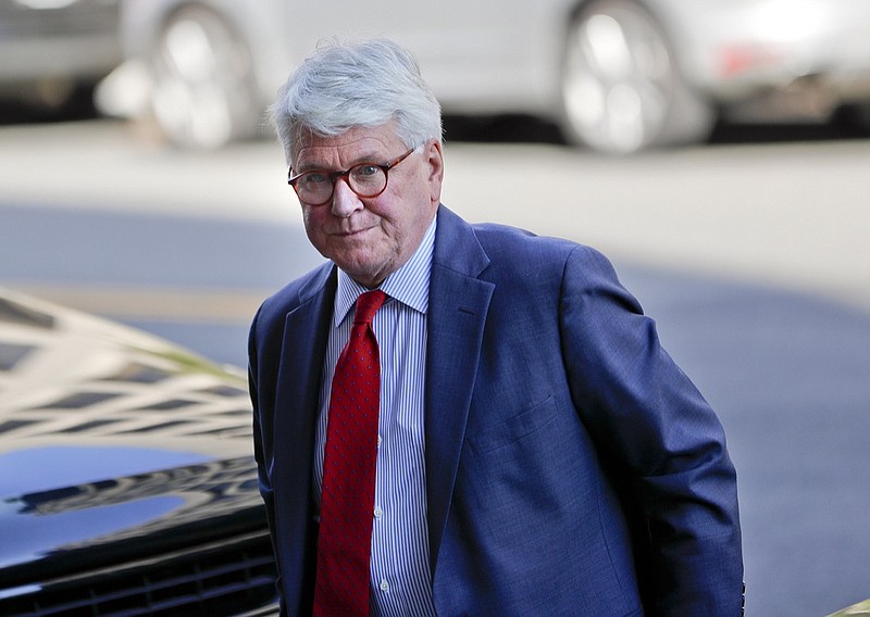 In this Oct. 17, 2016, photo, attorney Gregory Craig arrives at U.S. District Court in Washington. Lawyers for former Obama administration White House counsel Craig say they expect their client to be charged in a foreign lobbying investigation that grew out of the special counsel's Russia probe. (AP Photo/Pablo Martinez Monsivais)
