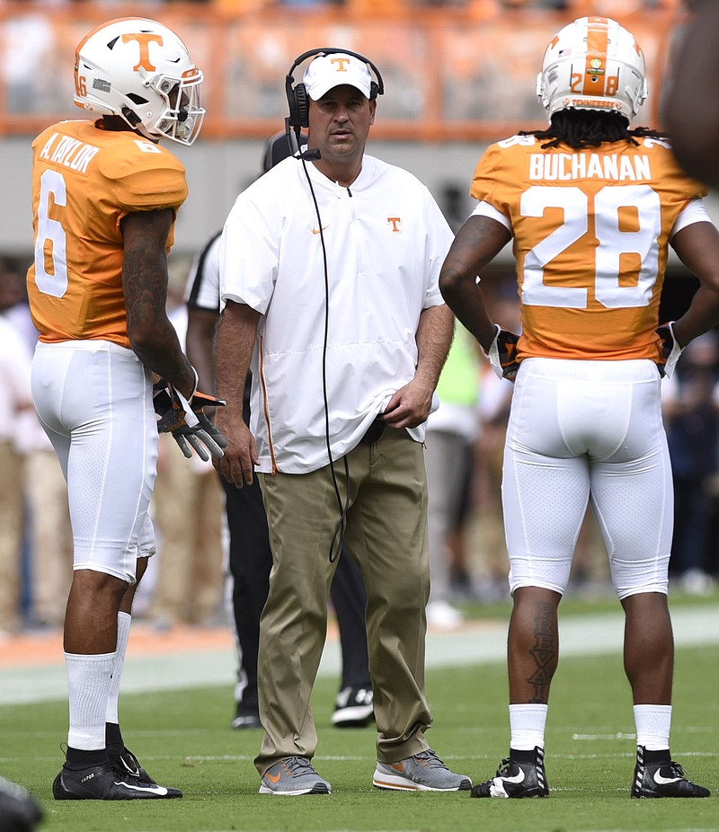 The 2018 college football season was Jeremy Pruitt's first at Tennessee and his first as a head coach. In the offseason and this spring, Pruitt has shown signs of becoming more comfortable in the lead role and delegating responsibilities to his staff.