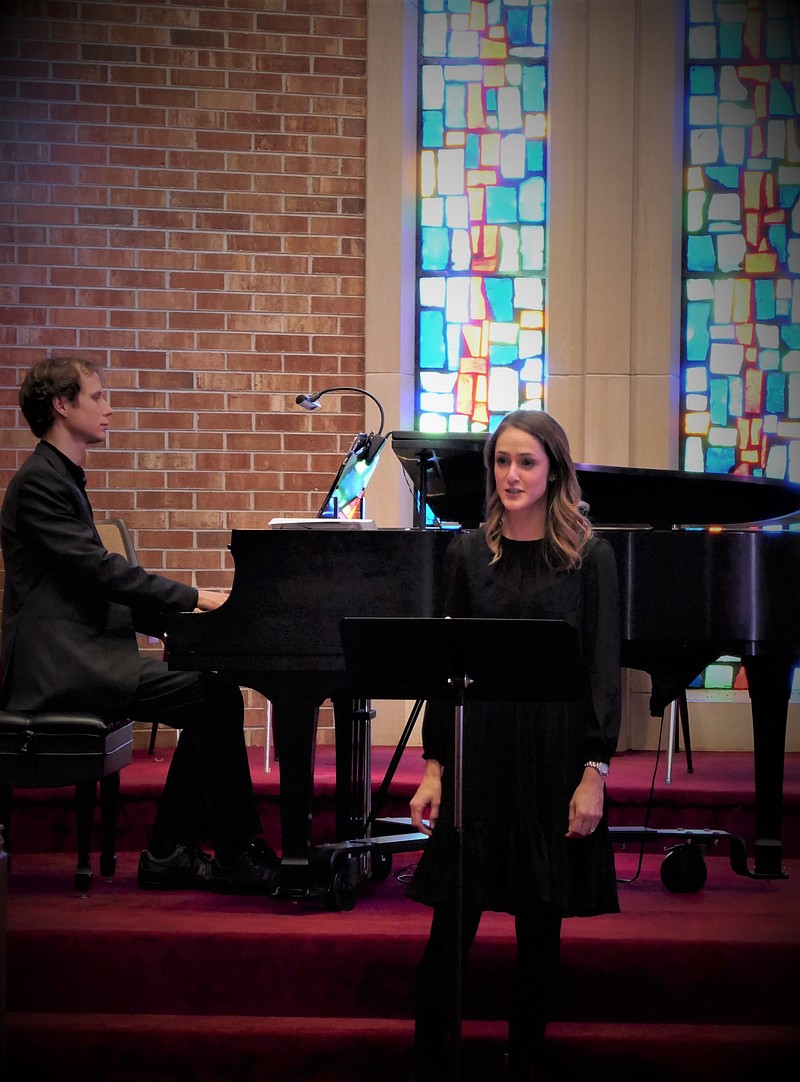 Pianist Ethan McGrath and mezzo-soprano Jordan Otis will perform Saturday at First Baptist Church. / Ethan McGrath Contributed Photo