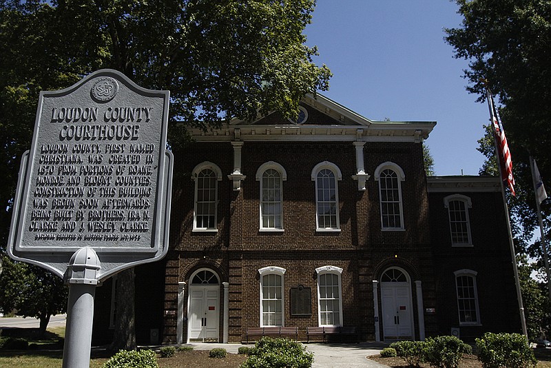 Staff photo by Dan Henry/Chattanooga Times Free Press - 8/29/11. The historic Loudon County Courthouse in downtown Loudon Tennessee.
