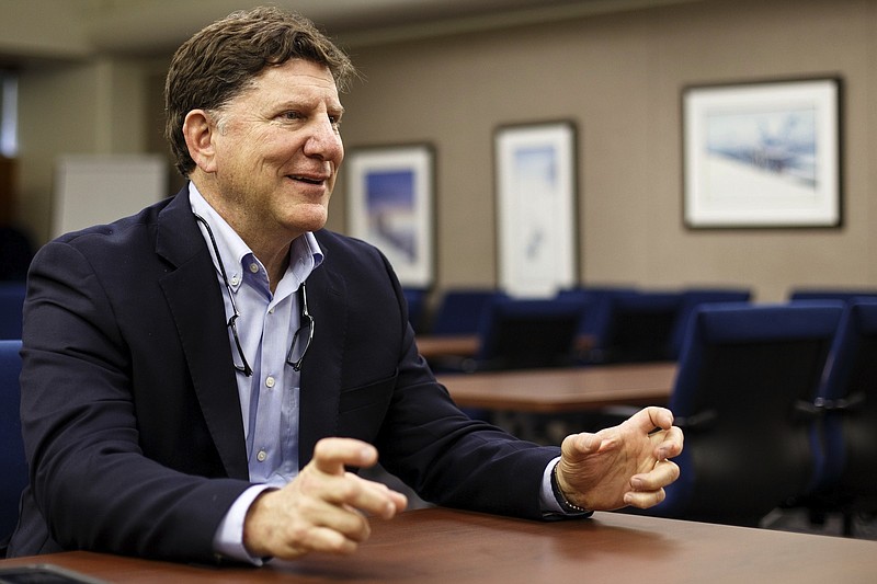 Tennessee Valley Authority President Jeffrey Lyash speaks with the Times Free Press from the TVA Chattanooga Office Complex on Tuesday, April 23, 2019 in Chattanooga, Tenn.