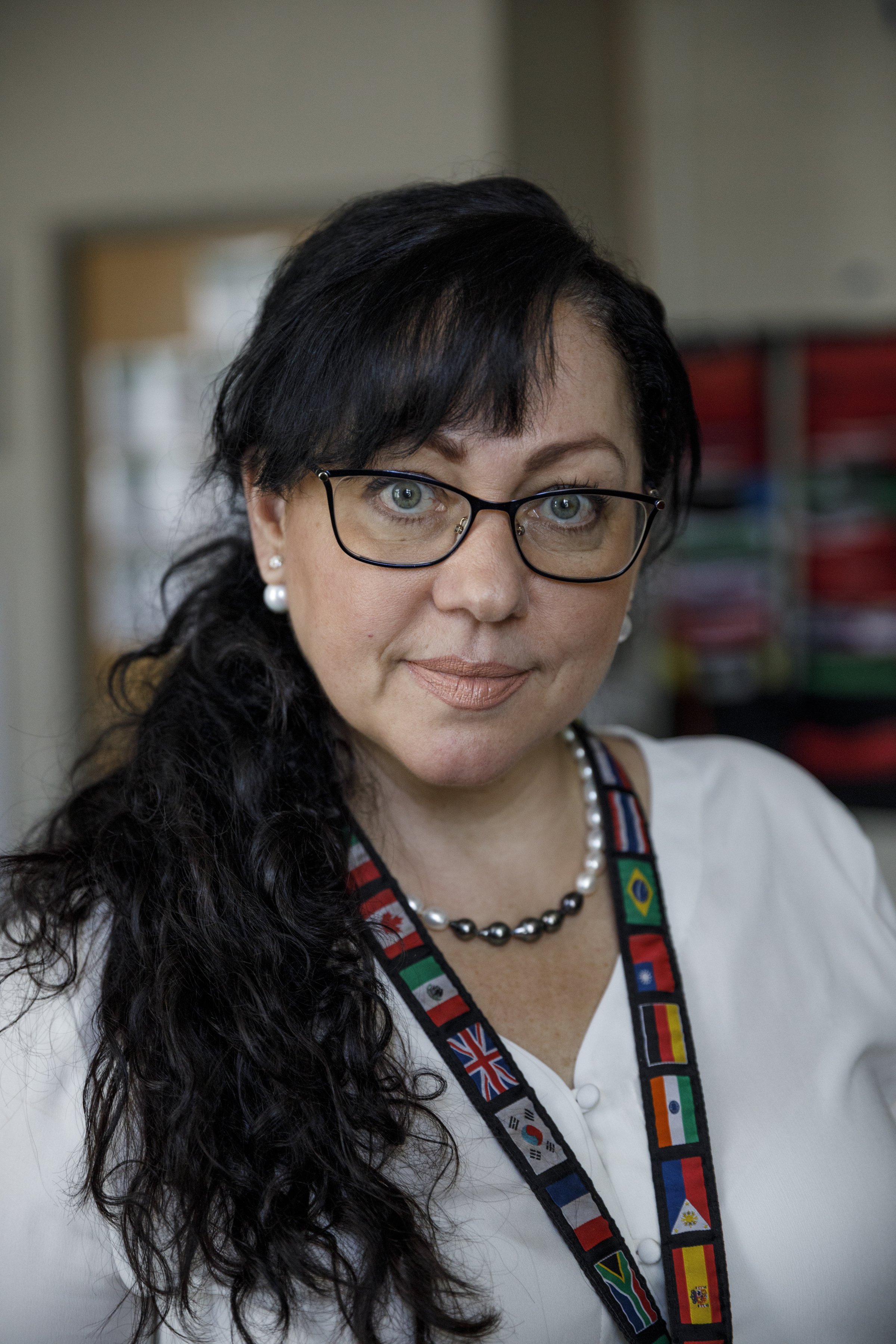 Anjelika Riano poses for a portrait at Howard School on Tuesday, April 23, 2019, in Chattanooga, Tenn. Howard has launched NewComer Academy to help acclimate new Hispanic students, who comprised nearly 60% of the school's 2019 freshmen class.