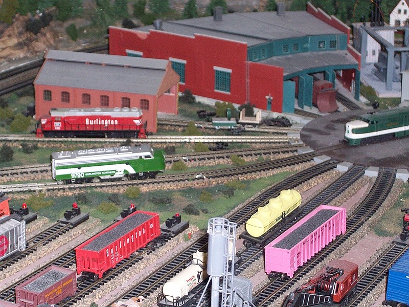 Shown here, a model train layout is seen at the Niota Depot in 2018 during the city's first model train show.
