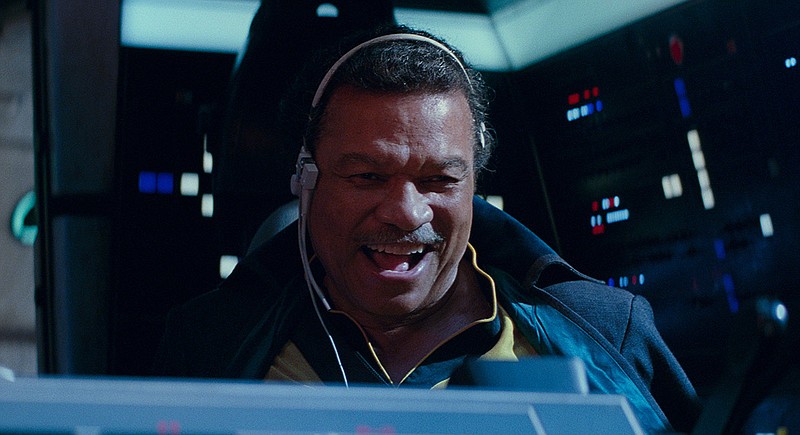This image released by Lucasfilm Ltd. shows Billy Dee Williams as Lando Calrissian in a scene from "Star Wars: Episode IX." (Lucasfilm Ltd. via AP)
