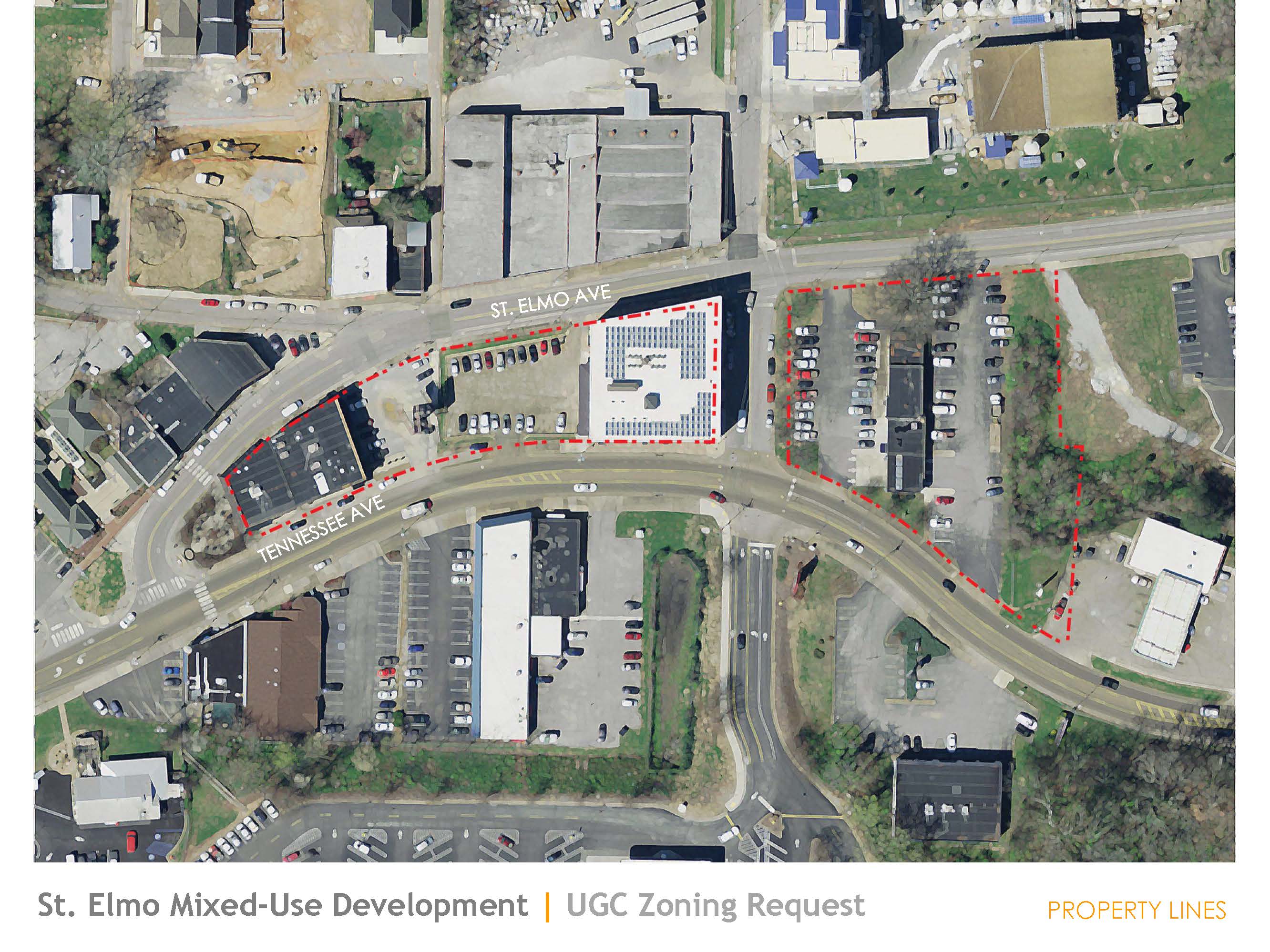 These renderings and site plans show the building phases of a proposed $21 million St. Elmo mixed-use development. / Contributed by Berry Engineers LLC
