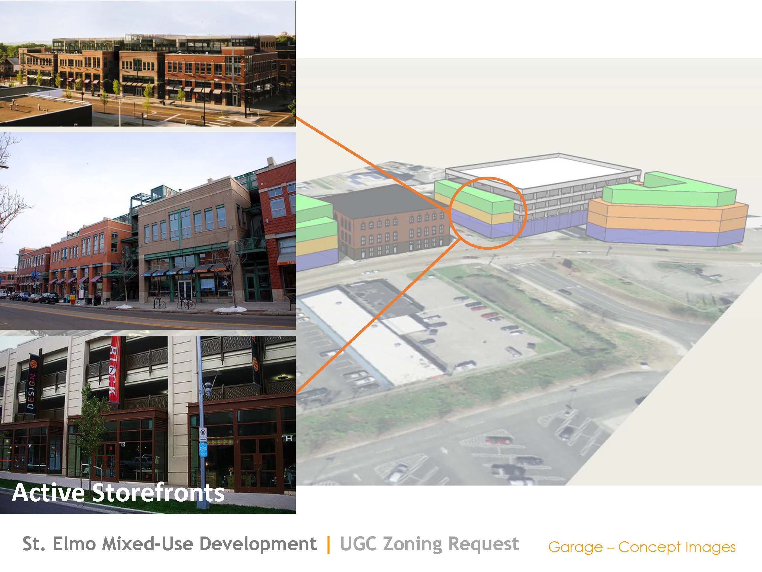 These renderings and site plans show the building phases of a proposed $21 million St. Elmo mixed-use development. / Contributed by Berry Engineers LLC