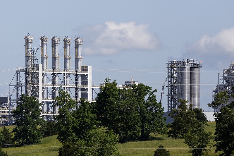 The Wacker polysilicon plant is seen on Monday, May 6, 2019 in Charleston, Tenn.