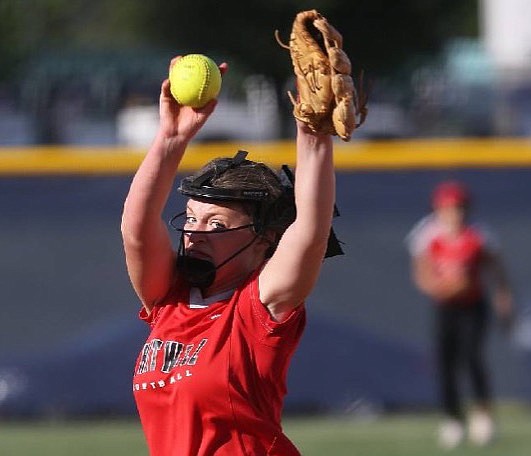 Whitwell's Anna Yell, shown in a game last week at Soddy-Daisy, pitched a five-inning shutout in the District 5-A tournament final Tuesday night.