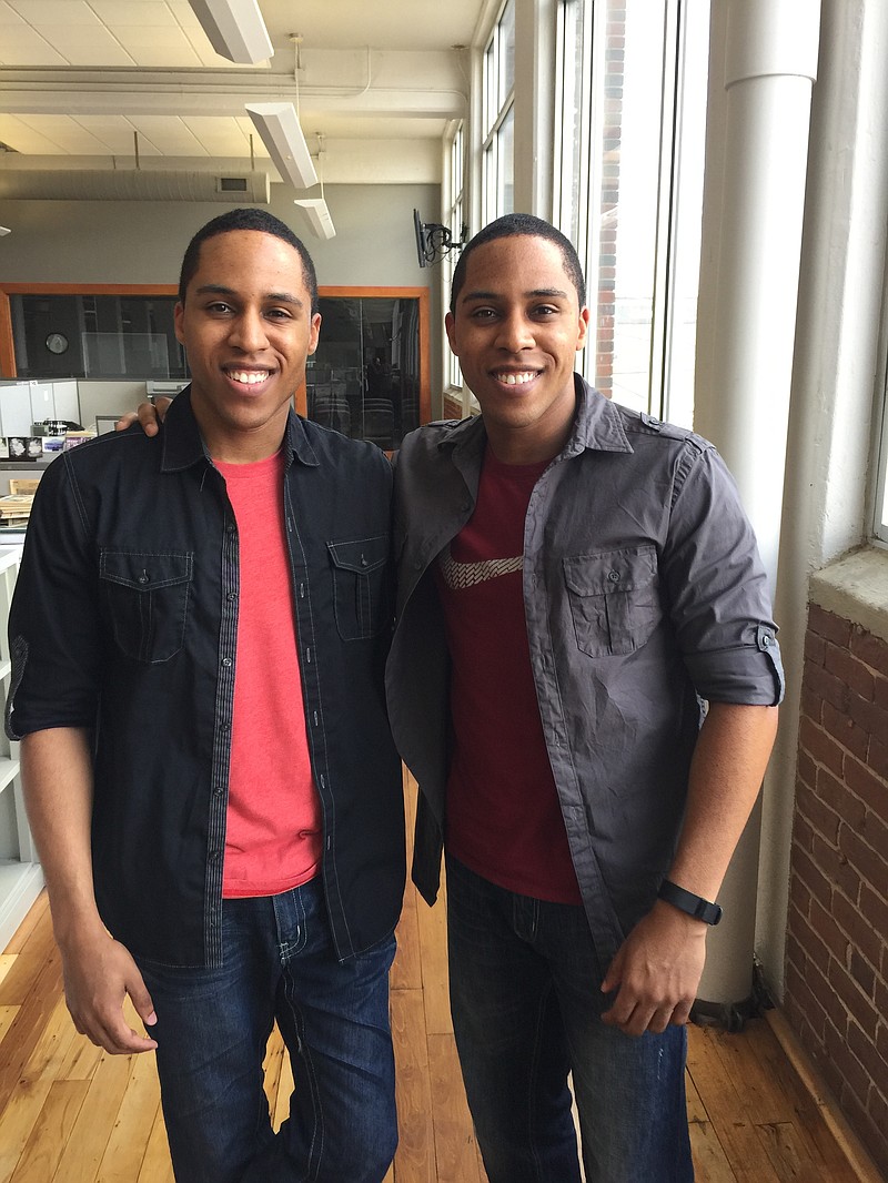 Jermaine (left) and Jeremy Hogstrom will graduate from medical school later this month. 