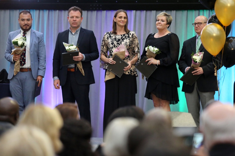 The 2018-2019 teachers of the year for Hamilton County Opportunity Zone schools are recognized during the OZcars Gala Friday, May 10, 2019 at Unum in Chattanooga, Tennessee. The event was held for the Opportunity Zone schools in Hamilton County to celebrate educators who have gone above and beyond to help students succeed.