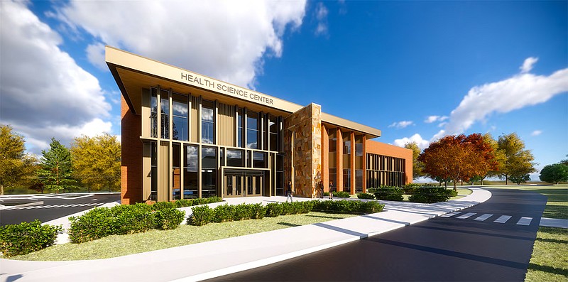 Architectural rendering of new Cleveland State Health and Science Building. Contributed graphic/BarberMcMurray