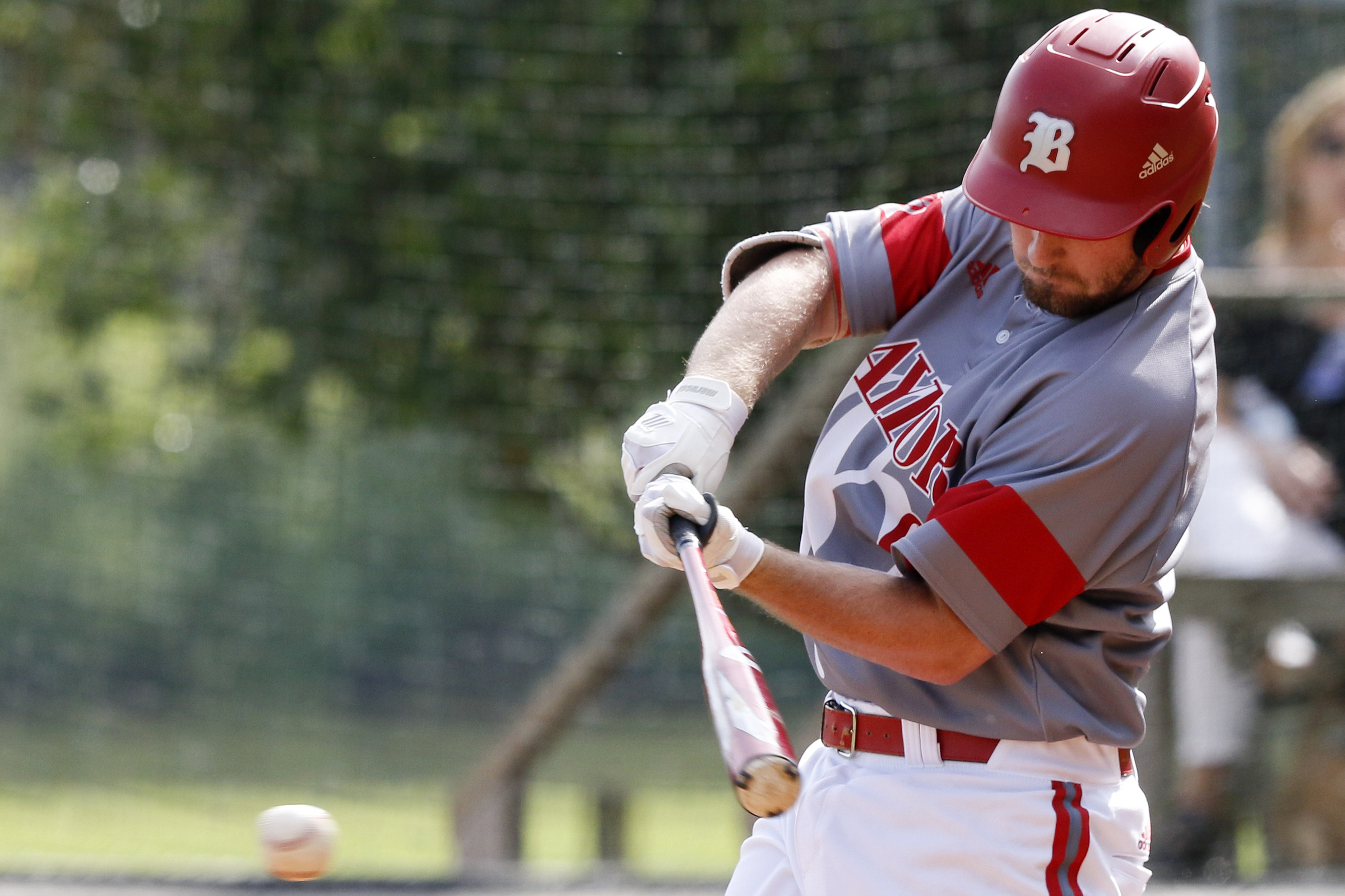 Baylor's Stan King grounds out in the bottom of the second inning against Memphis University School during Game 1 of a double header in the Division II-AA quarterfinals at Wyatt McMahan Field on the campus of Baylor Schoolon Wednesday, May 15, 2019 in Chattanooga, Tenn.