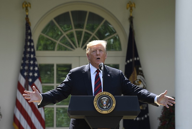 President Donald Trump speaks on immigration in the Rose Garden at the White House in Washington, Thursday, May 16, 2019. (AP Photo/Susan Walsh)