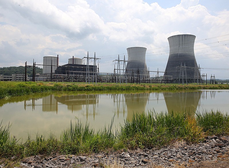 Bellefonte Nuclear Plant is pictured Monday, July 30, 2018, in Hollywood, Alabama. Nuclear Development LLC successfully bid $111 million for the Bellefonte site, with its two partially-built pressurized water reactors plus infrastructure, including switchyards, office buildings, warehouses, cooling towers, water pumping stations and railroad spurs.