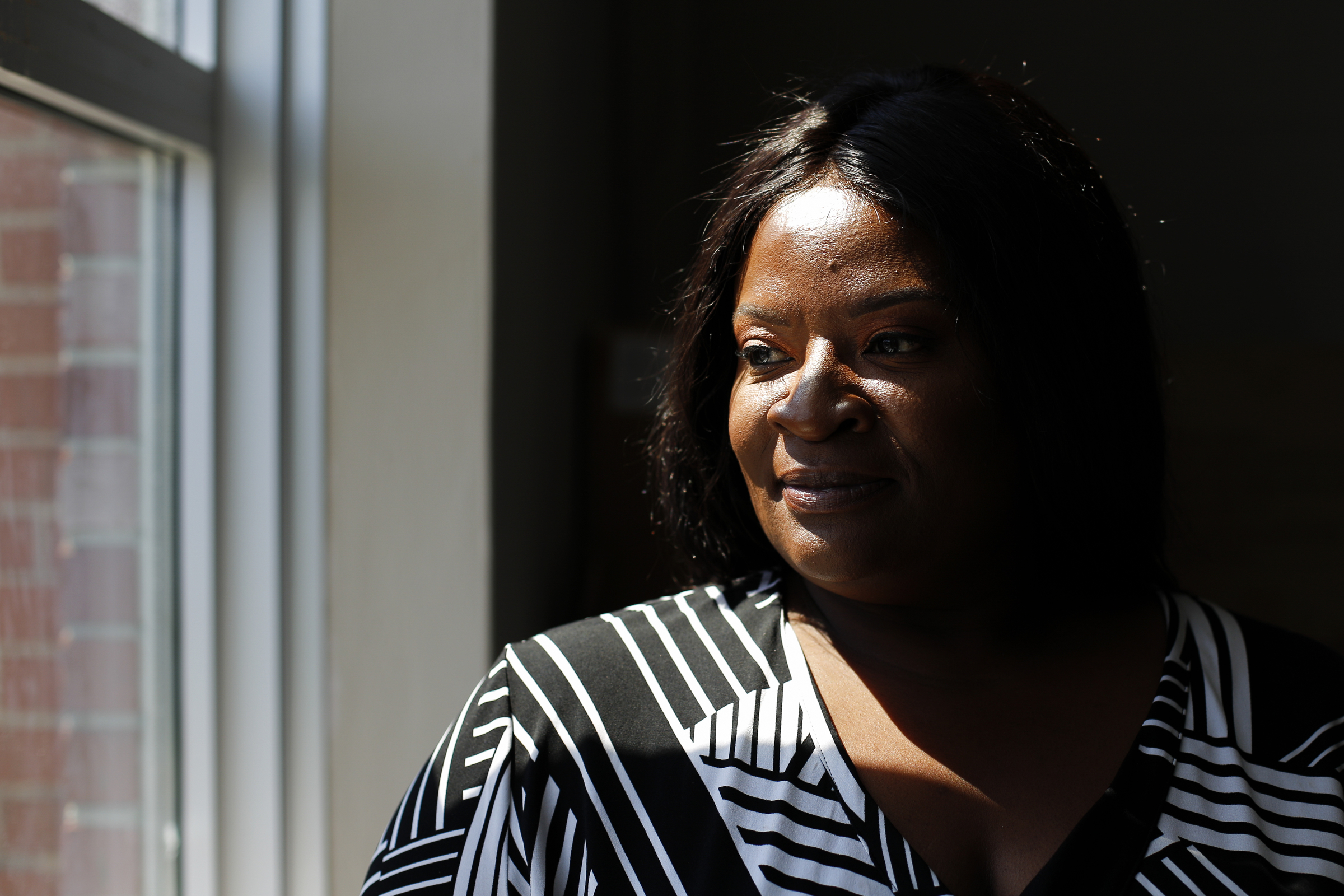 Felicia Jackson poses in her office on Thursday, May 16, 2019 in Chattanooga, Tenn.