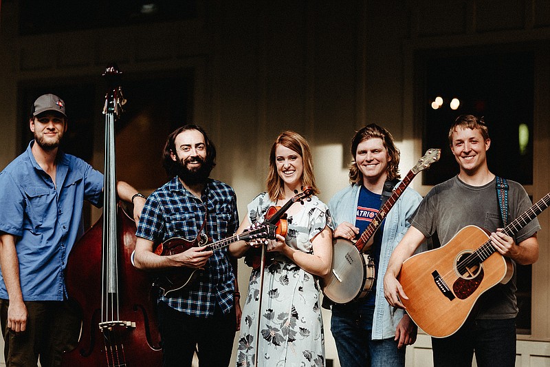 Caney Creek Company makes its last (for now) performance Saturday at the band's album release party in Songbirds. / Photo by Abigail Weeden