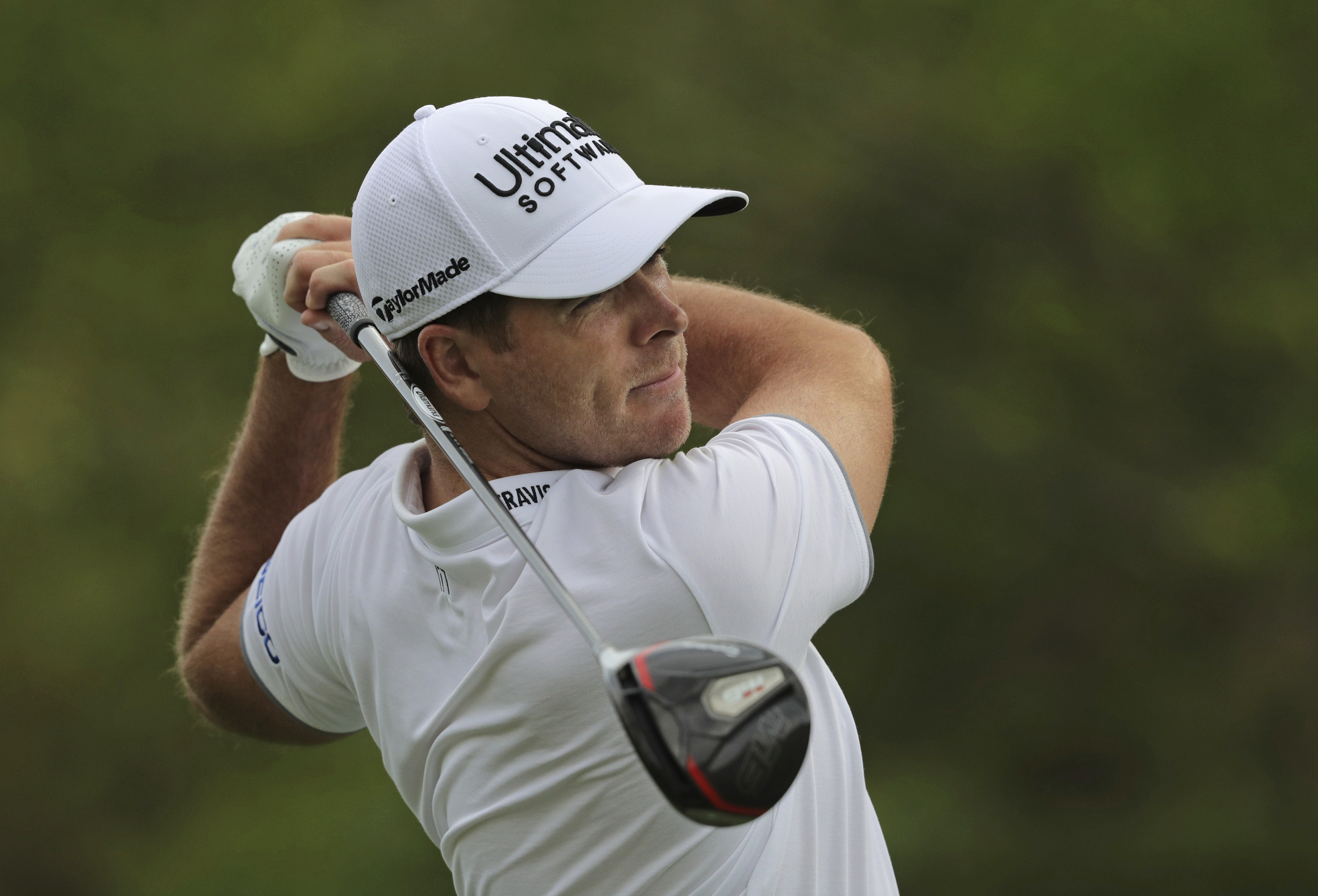 Luke List drives off the 10th tee during the final round of the PGA Championship golf tournament, Sunday, May 19, 2019, at Bethpage Black in Farmingdale, N.Y. (AP Photo/Charles Krupa)