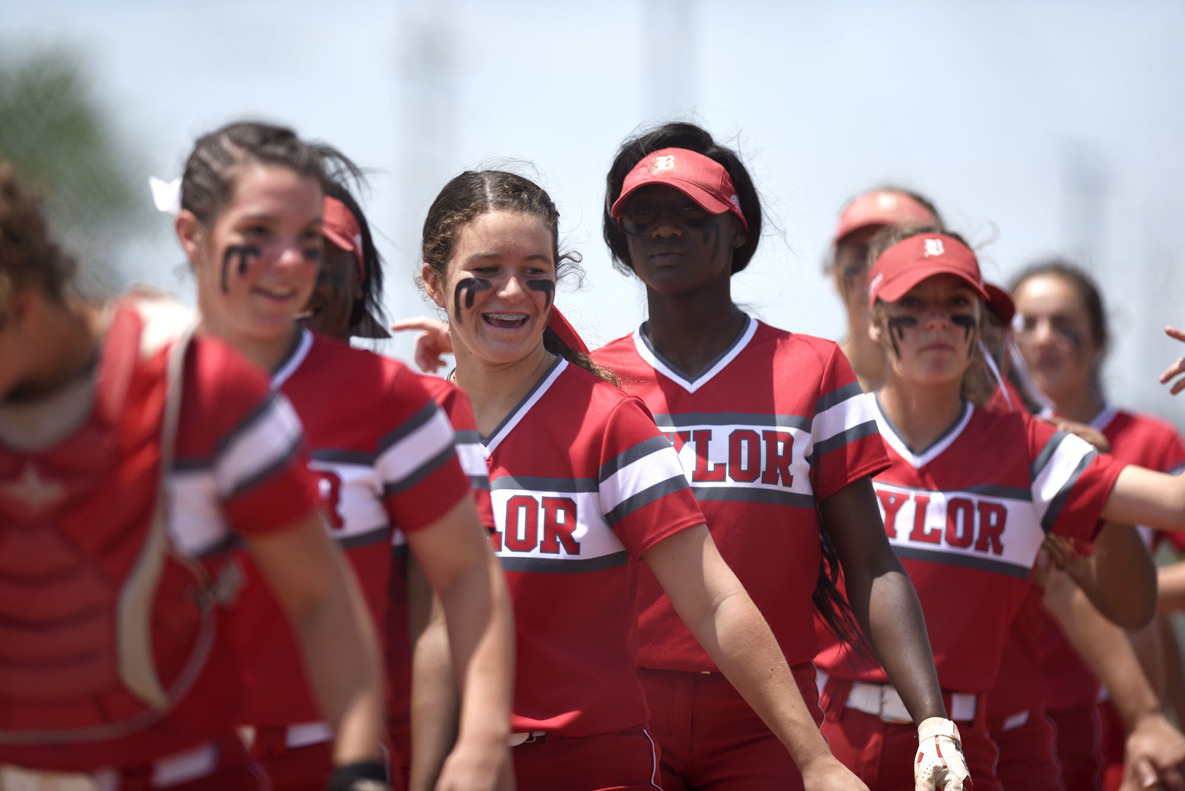 Baylor loossens up with some dancing before the game. GPS face Baylor in the semifinals of the TSSAA Division II Class AA State Girls's softball tournament at McKnight Fields on May 22, 2019.