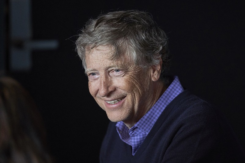 Bill Gates, Microsoft co-founder and director at Berkshire Hathaway, smiles during a game of bridge following the annual Berkshire Hathaway shareholders meeting in Omaha, Neb., on May 5, 2019.