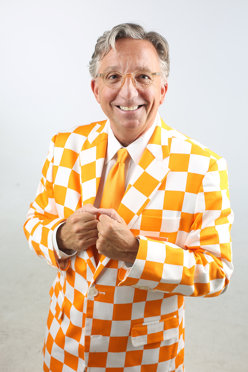 C. Mark Warren poses in his winning outfit.