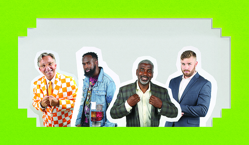 These four men, pictured in personal outfits they say best reflect their style, emerged as our Scenic City Style Icons. Staff photo illustration by Dylan Chesser