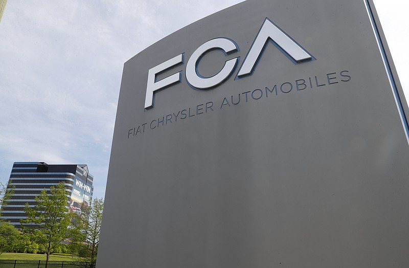 The Fiat Chrysler Automobiles world headquarters is shown in Auburn Hills, Mich., Monday, May 27, 2019. Fiat Chrysler proposed on Monday to merge with France's Renault to create the world's third-biggest automaker, worth $40 billion, and combine forces in the race to make electric and autonomous vehicles. (AP Photo/Paul Sancya)