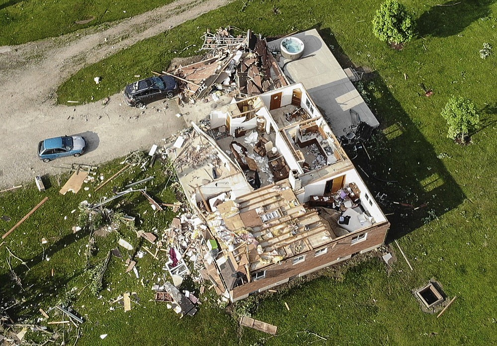 One killed as tornadoes leave trail of destruction across Ohio, Indiana ...
