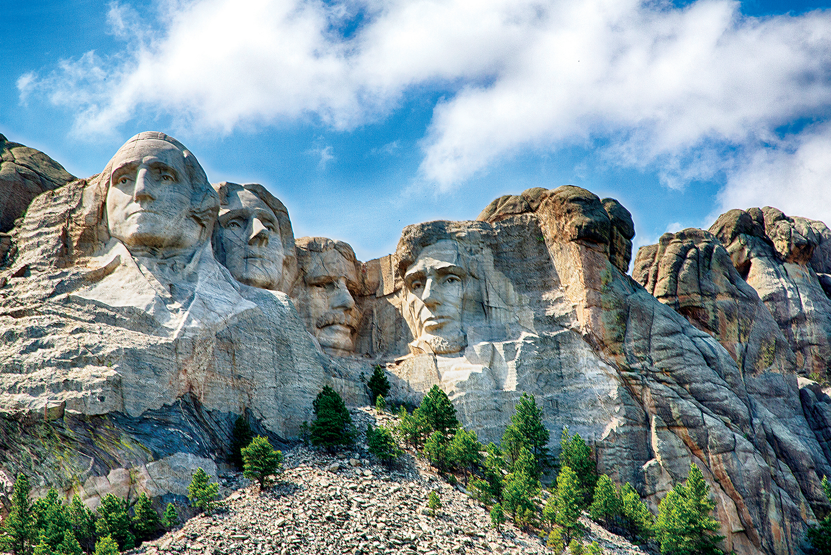Mount Rushmore National monument in South Dakota.