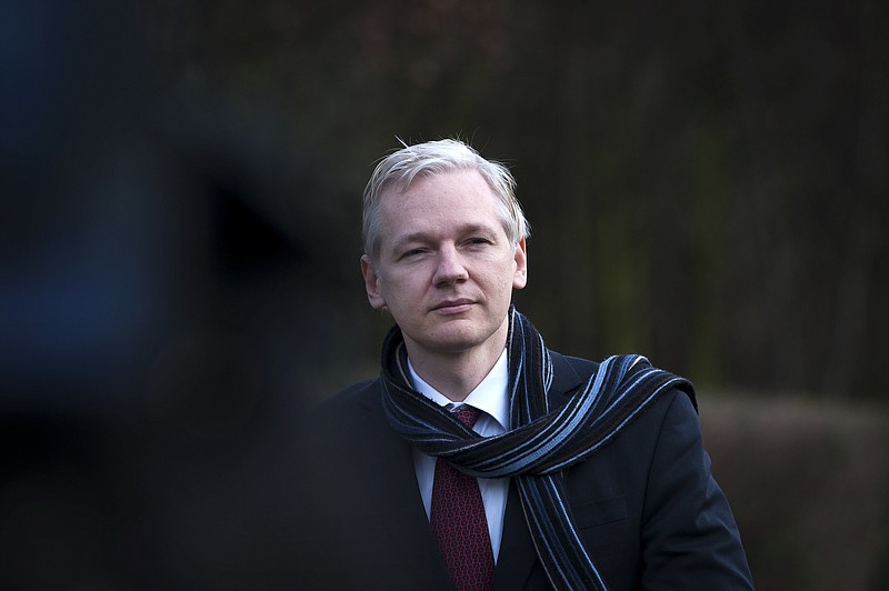 Julian Assange, the founder of WikiLeaks, is shown in London on Feb. 24, 2011. A British court sentenced Assange to 50 weeks in prison on May 1, 2019 .His complex legal travails are far from over: The U.S. is seeking Assange's extradition for prosecution, and officials in Sweden have left open the possibility that he could face criminal charges in that country. (Andrew Testa/The New York Times)