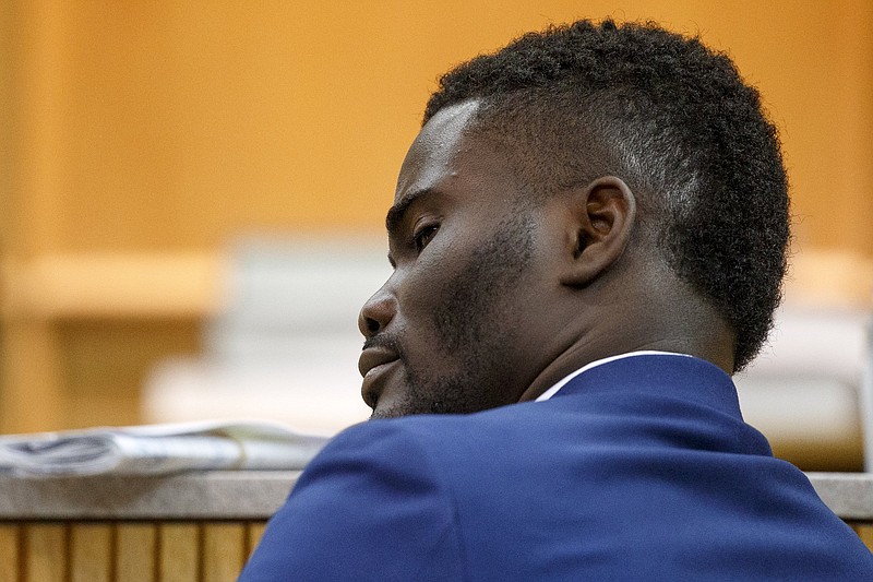 Staff photo by C.B. Schmelter / Benjamin Dessalines appears before Judge Lila Statom during his preliminary hearing in Hamilton County General Sessions Court in the Hamilton County-Chattanooga Courts Building on Monday, Feb. 4, 2019 in Chattanooga, Tenn.