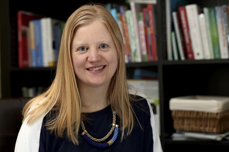 In this Friday, May 3, 2019 photo, Laura Boll-Peifer, a holistic health and running coach, poses for a portrait in her office in West Orange, N.J. She says her specialty is helping people achieve the goals they set for themselves and that dietitians are better suited to handle medical conditions like eating disorders or high cholesterol. But she was reluctant about introducing a dietary licensing law in her state. It s just so hard to know where to draw the lines, she said. (AP Photo/Julio Cortez)

