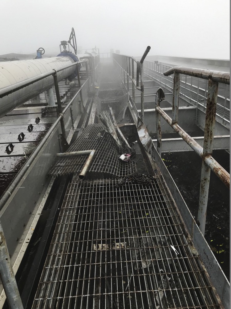 In this Monday, June 10, 2019 photo released by the New York City Fire Department, damage caused by a helicopter crash at 787 7th Avenue in New York is shown. (AP Photo via FDNY)