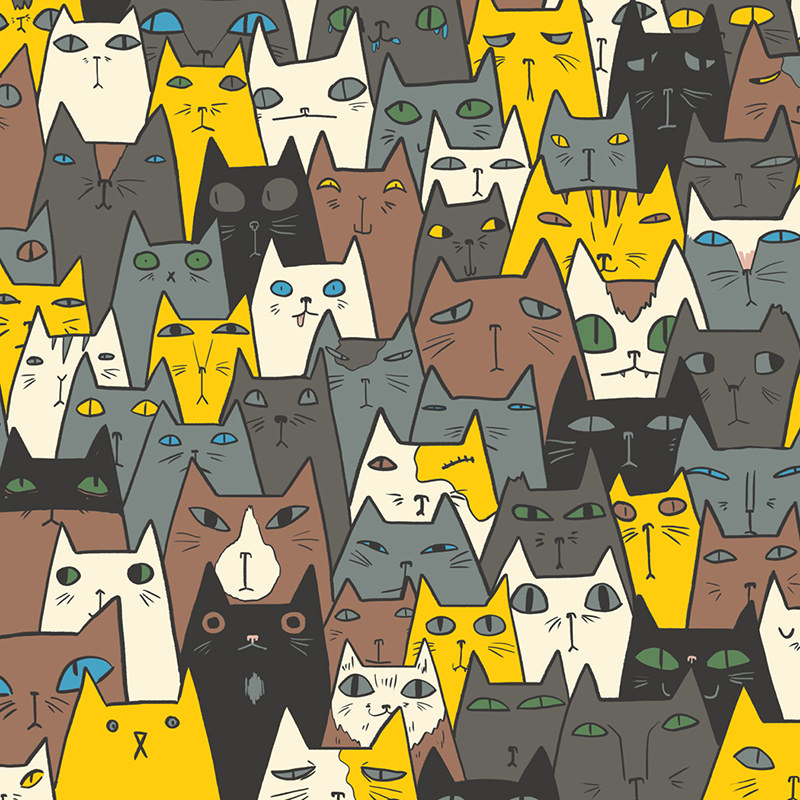 "Cat Box" by professional artist Tara Hamilton of Chattanooga.