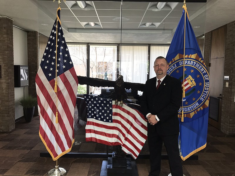 Lt. Clint Uselton of the East Ridge Police Department is pictured at the FBI National Academy in Quantico, Va., at his graduation from the program June 4. / Photo contributed by Clint Uselton