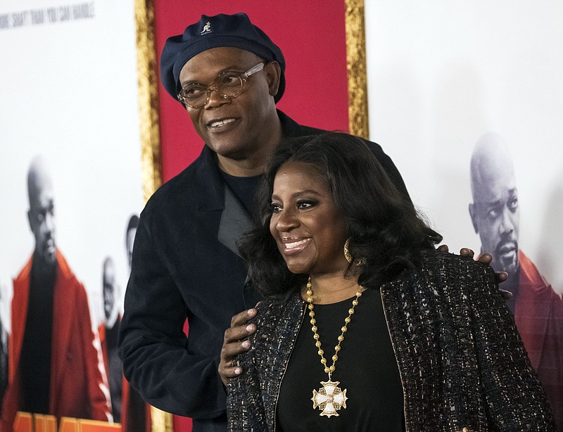 Samuel L. Jackson and LaTanya Richardson attend the premiere of "Shaft" at AMC Lincoln Square on June 10, 2019, in New York. (Photo by Charles Sykes/Invision/AP)