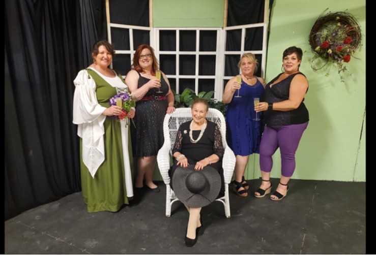 The cast of "The Savannah Sipping Society" is Angela Garrison Jackson, Brittany McCuiston, Patricia Patton, Suzan Jolley and Carolyn Taylor. / Tennessee Valley Theatre Contributed Photo