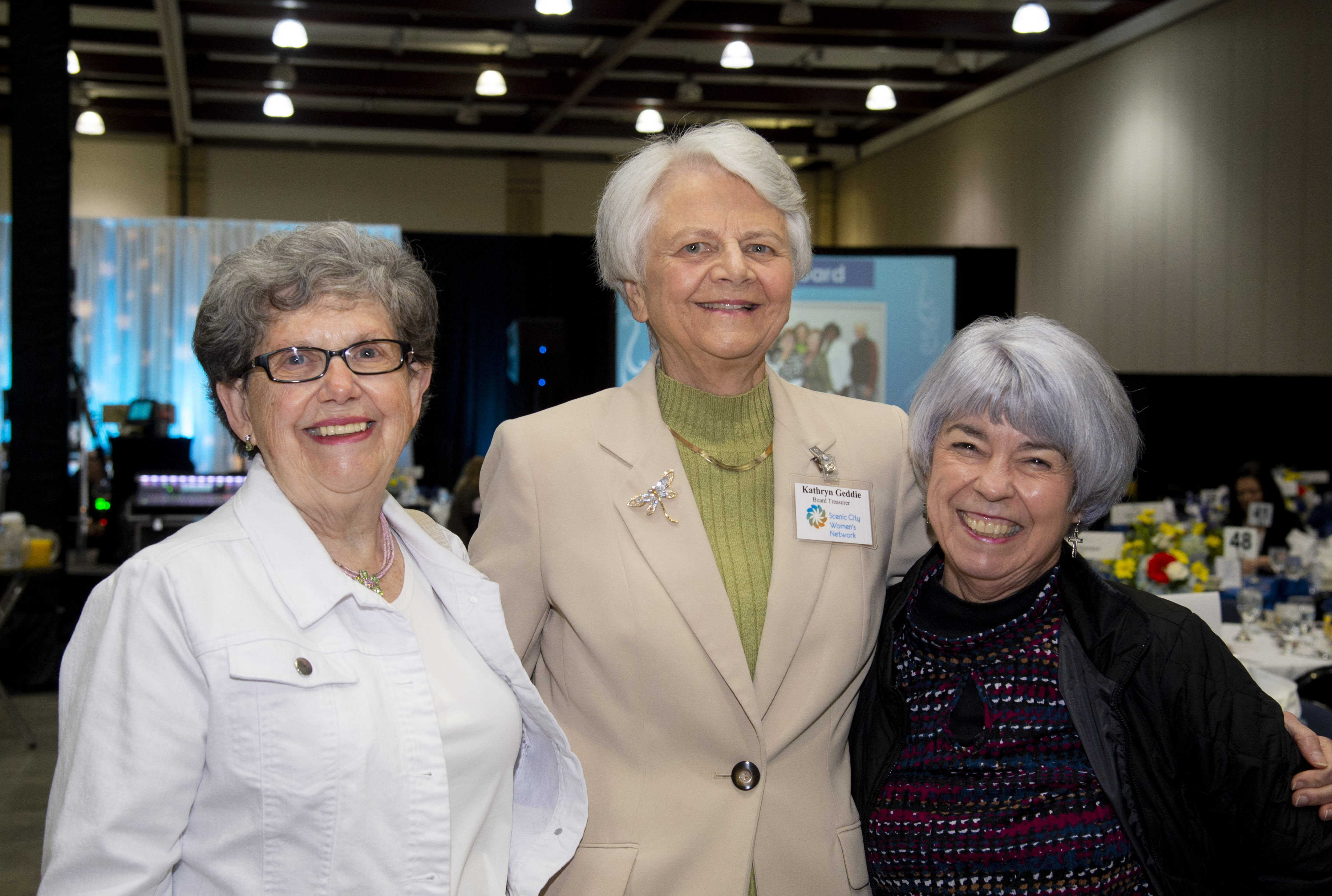 Sandy Martin, Kathryn Geddie and Connie Noland