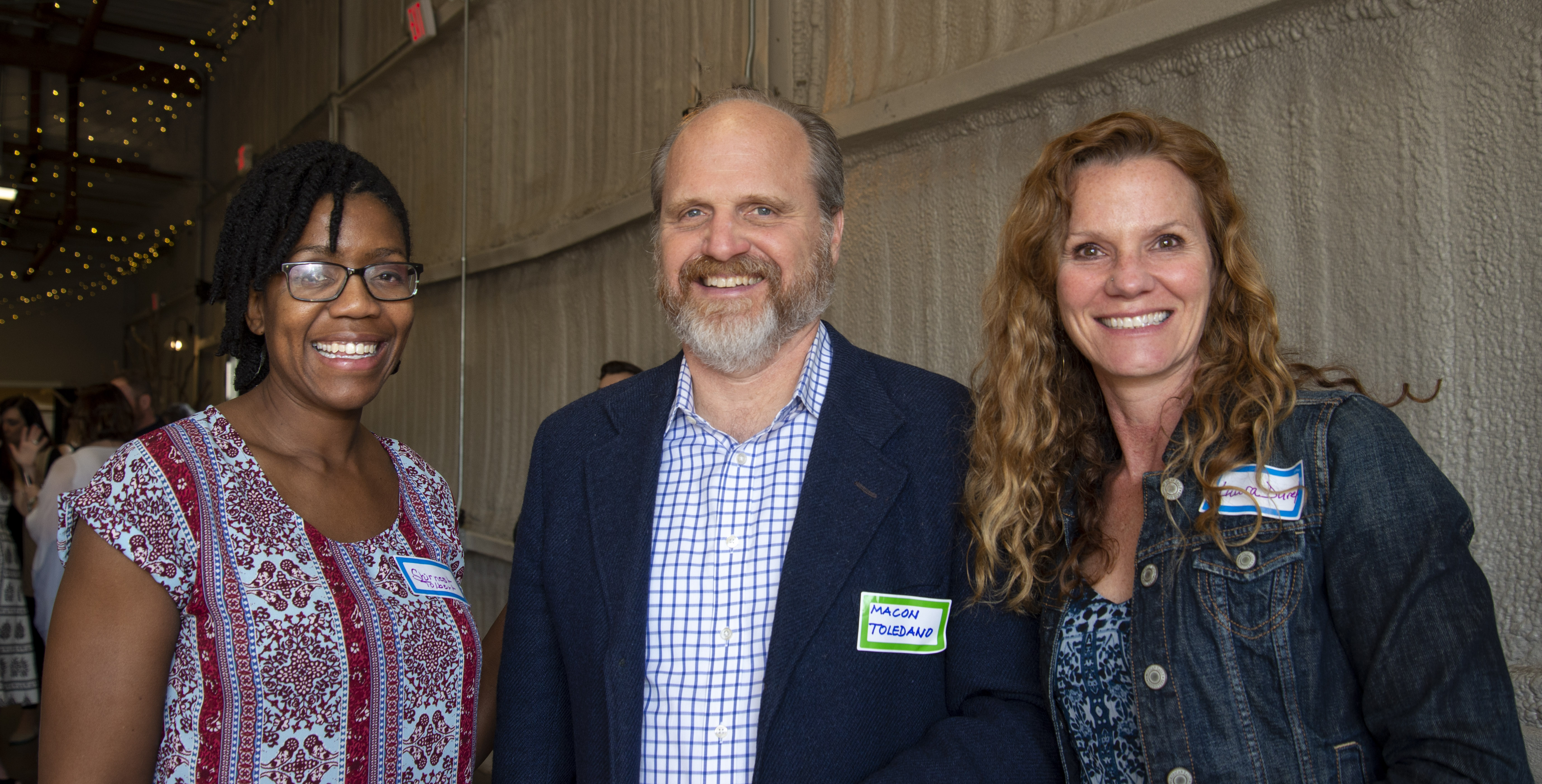 Shirnest Tolbert, Macon Toledano and Laura Durel