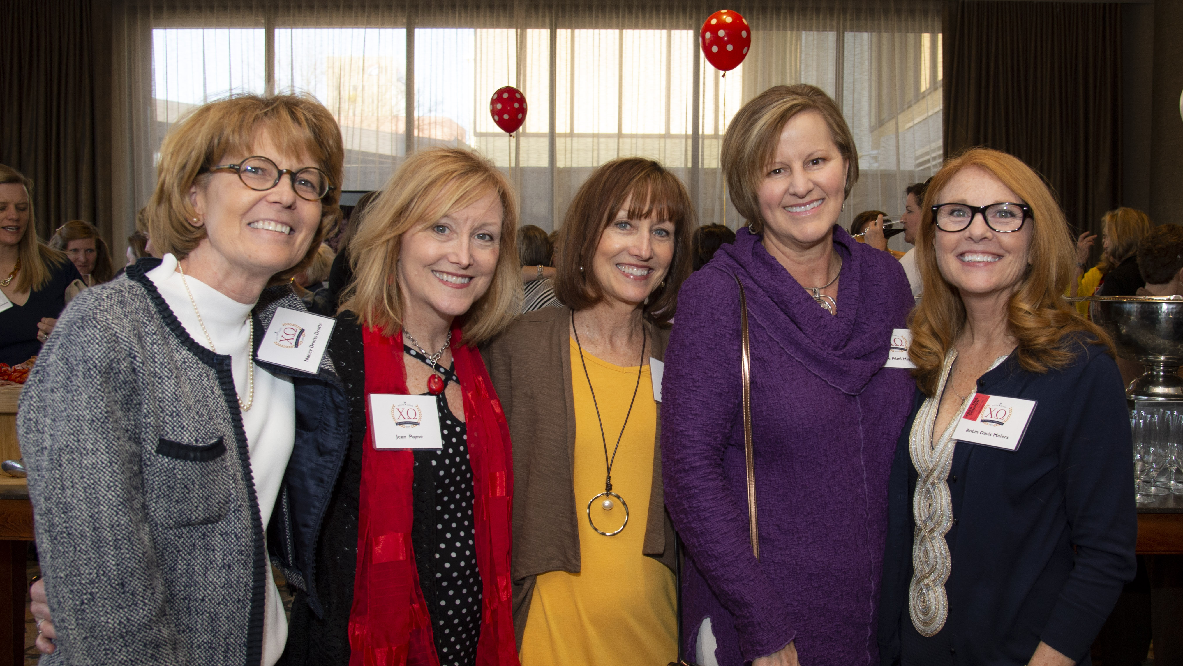Nancy Drotts, Jean Payne, Karen Carden, Susie Higgins and Robin Meiers