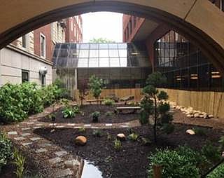 The updated Erlanger Serenity Garden renovation project is completed and open at the downtown campus.