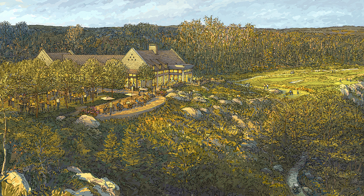 New clubhouse will be perched on the east brow on Lookout Mountain near the relocated 18th hole of the Course at McLemore, formerly Canyon Ridge.